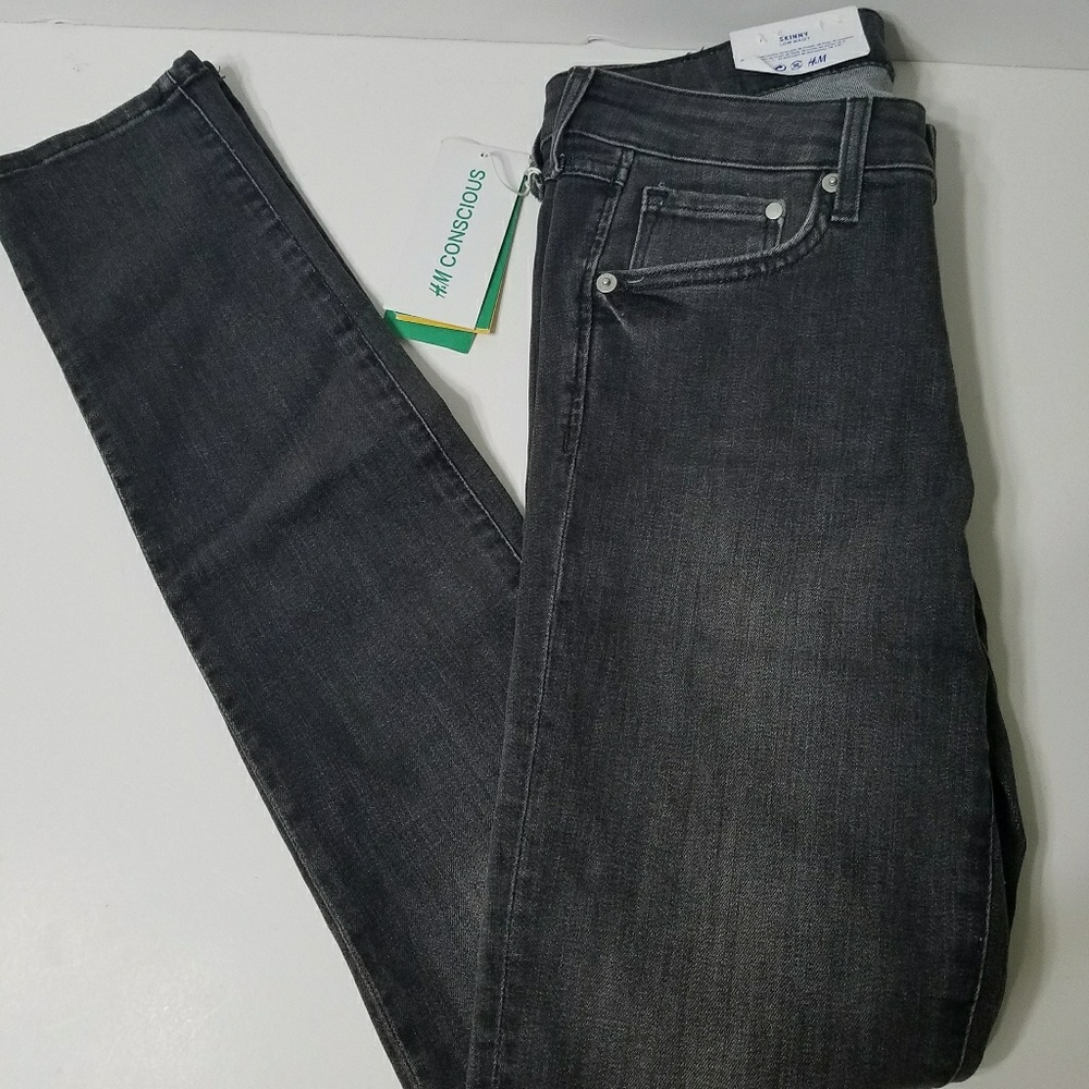 H&M skinny low-waist jeans